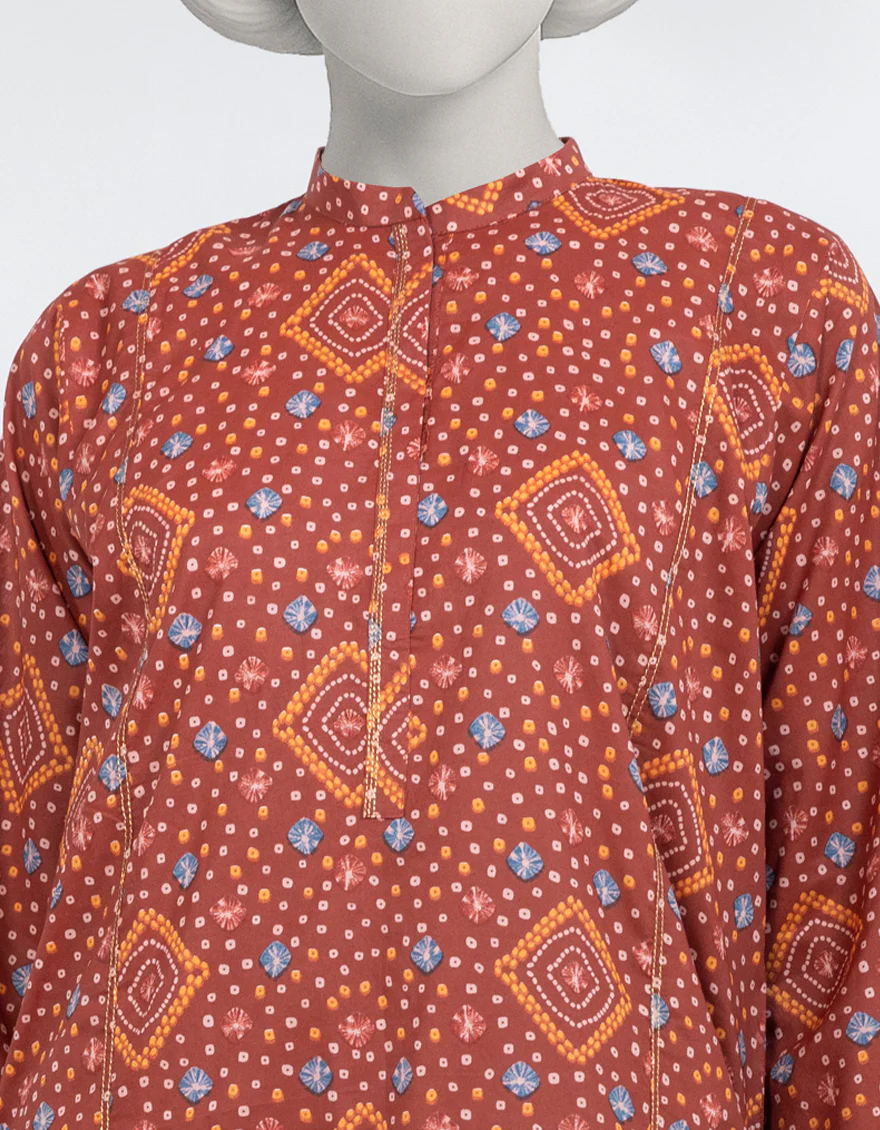 MULTI LAWN KURTI | JJLK-S-JSS-25-489 FB/ESSENTIAL-49 - Image 4