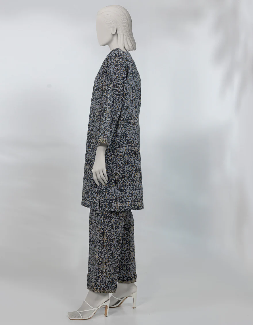 BLACK LAWN KURTI | JJLK-S-JSS-25-490 FB/ESSENTIAL-50 - Image 2