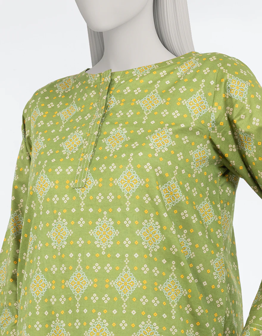GREEN LAWN KURTI | JJLK-S-JSS-25-491 FB/ESSENTIALS-51 - Image 4