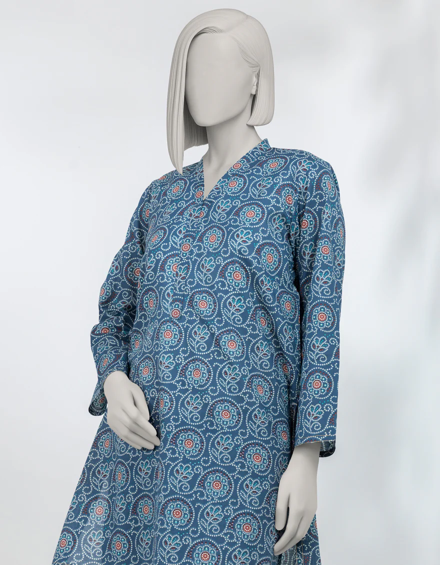 BLUE LAWN KURTI | JJLK-S-JSS-25-492 FB/ESSENTIALS-52 - Image 3
