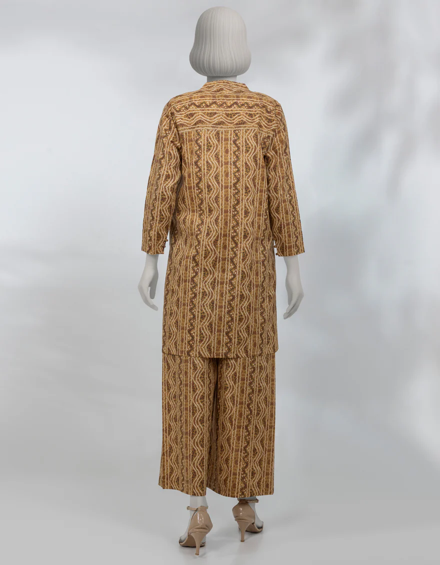 BROWN LAWN KURTI | JJLK-S-JSS-25-493 FB/ESSENTIALS-53 - Image 2