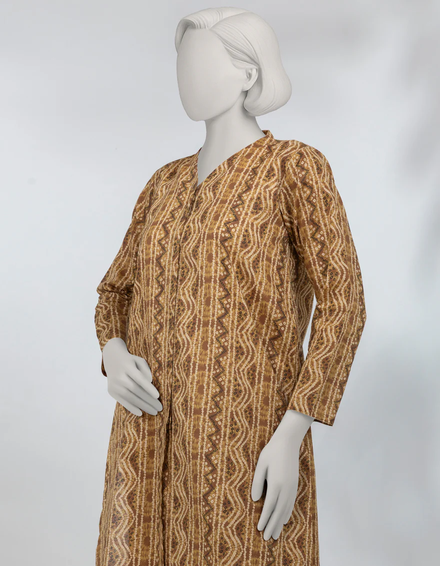 BROWN LAWN KURTI | JJLK-S-JSS-25-493 FB/ESSENTIALS-53 - Image 3