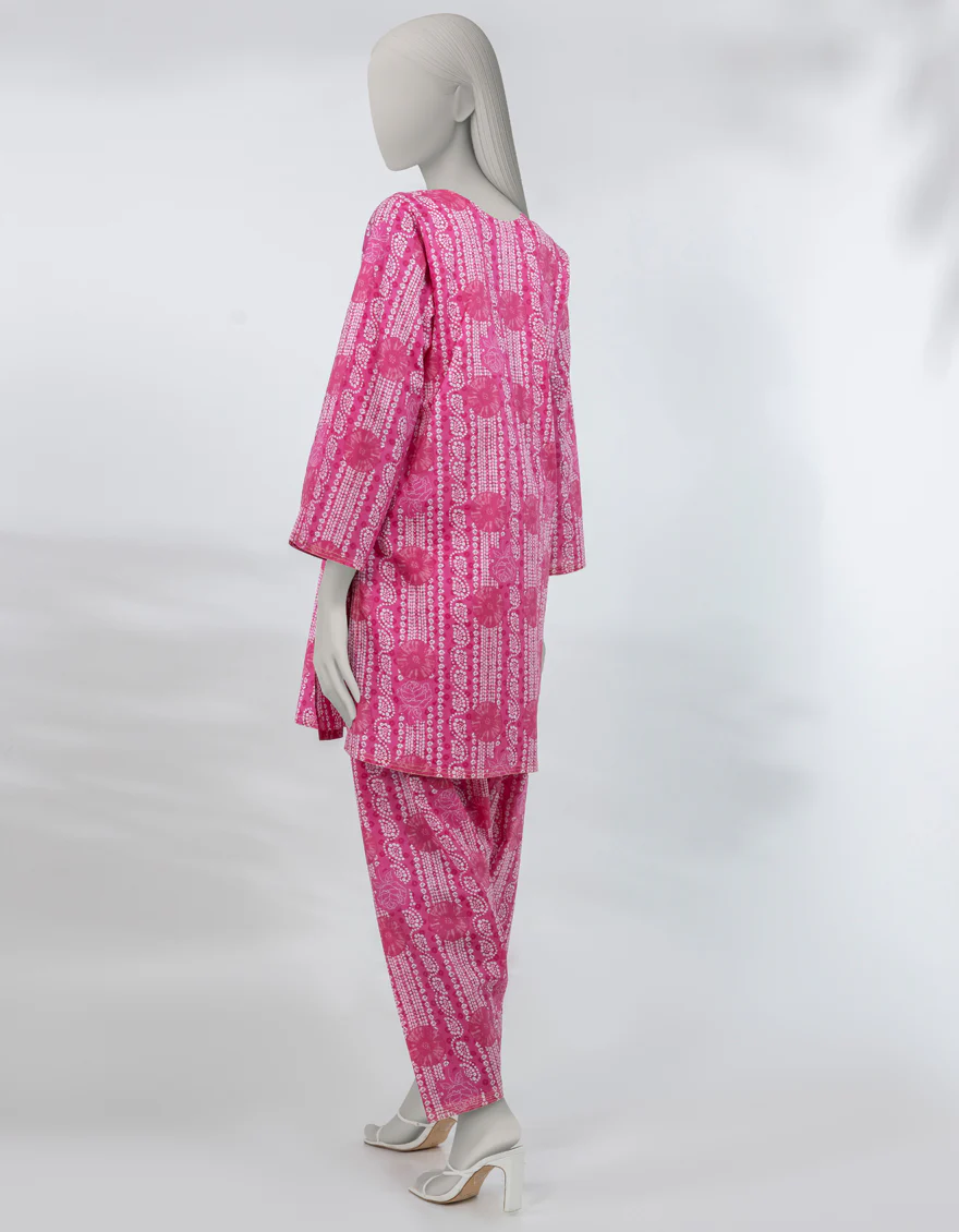 PINK LAWN KURTI | JJLK-S-JSS-25-494 FB/ESSENTIAL-54 - Image 2