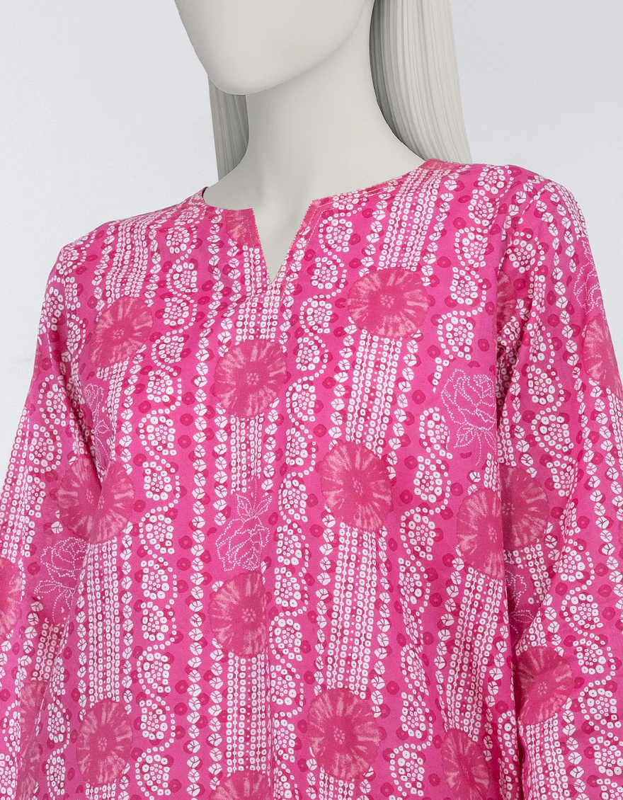 PINK LAWN KURTI | JJLK-S-JSS-25-494 FB/ESSENTIAL-54 - Image 4