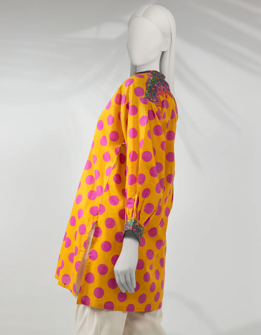 ORANGE LAWN KURTI | JJLK-S-JSS-25-512 FB/POLKA-3 - Image 4