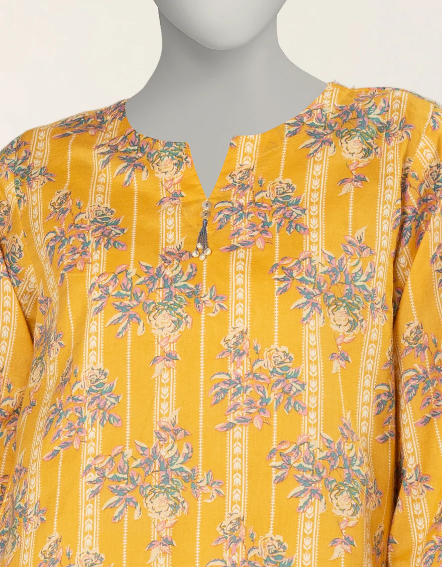 MUSTARD LAWN KURTI | JJLK-S-JSS-25-523 FB/ESSENTIALS-64 - Image 2