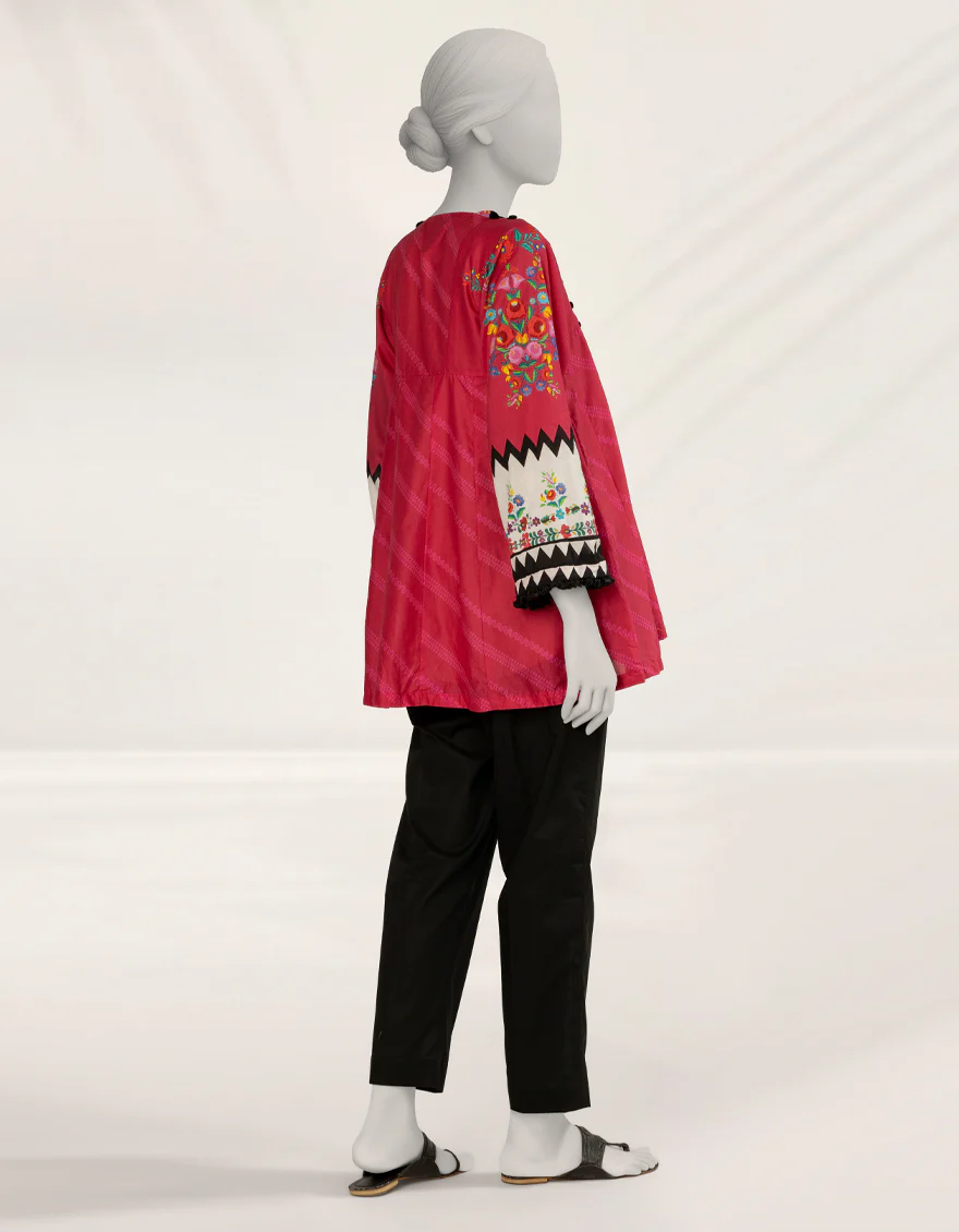 PINK LAWN KURTI | JJLK-S-JSS-25-529 FB/POLISH-4 - Image 2