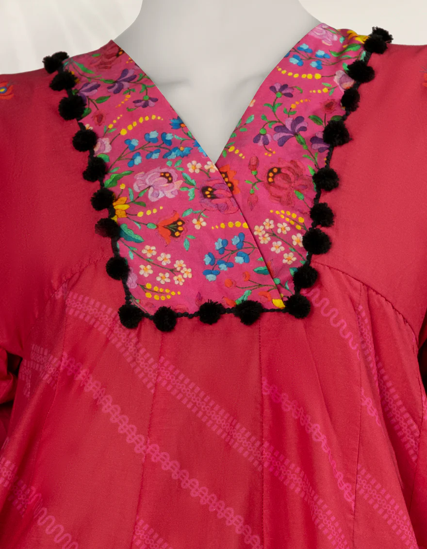 PINK LAWN KURTI | JJLK-S-JSS-25-529 FB/POLISH-4 - Image 4