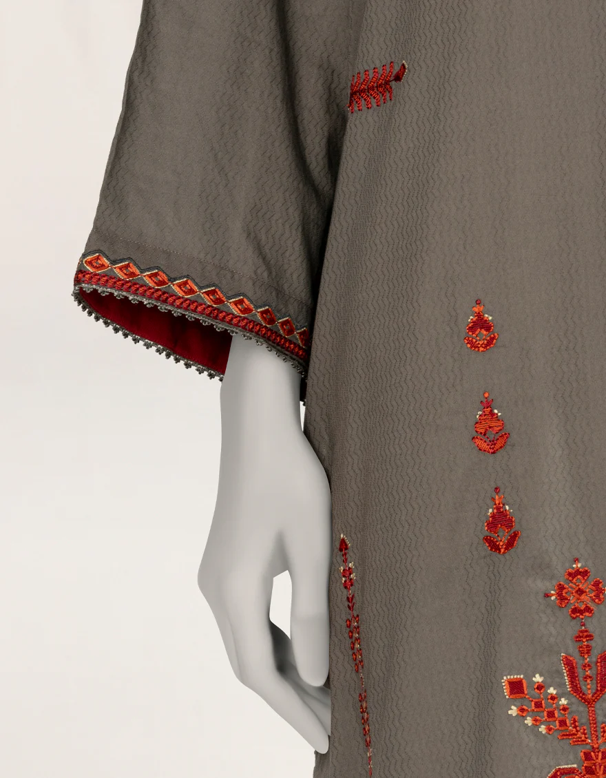GREY DOBBY KURTI | JJLK-S-JSS-25-535 FB/ETHNIC-2 - Image 5