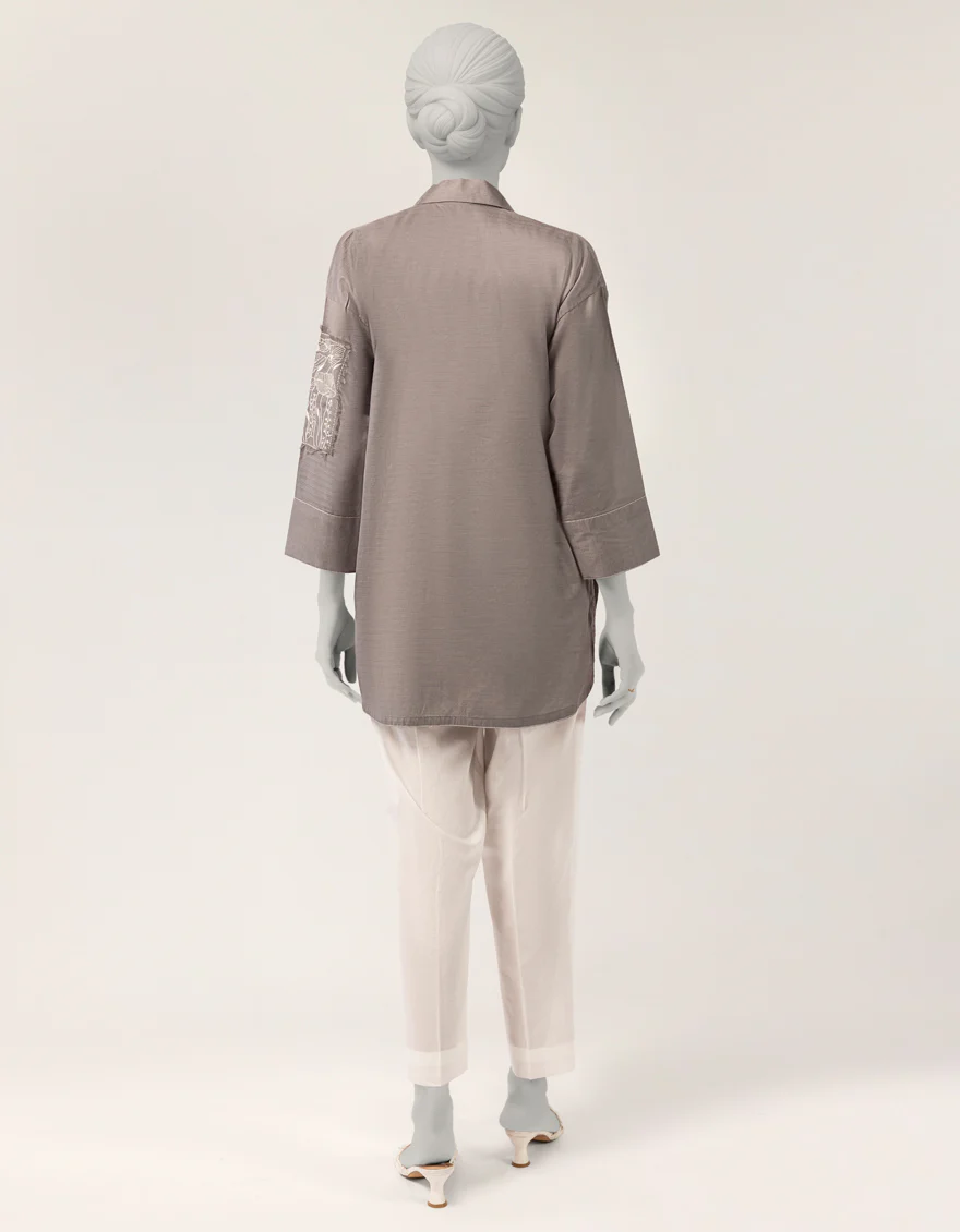 GREY DOBBY KURTI | JJLK-S-JSS-26-538 FB/ECO-CONCIOUS-GEN-02 - Image 3