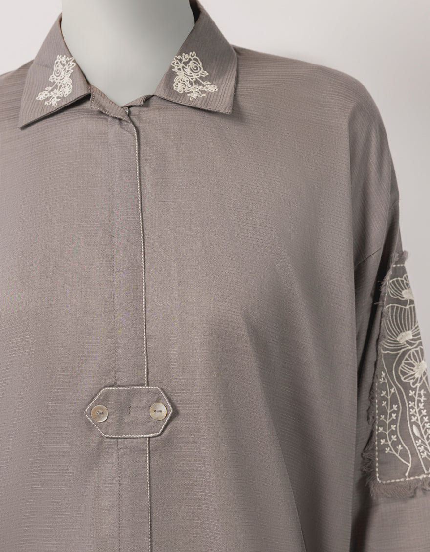 GREY DOBBY KURTI | JJLK-S-JSS-26-538 FB/ECO-CONCIOUS-GEN-02 - Image 4