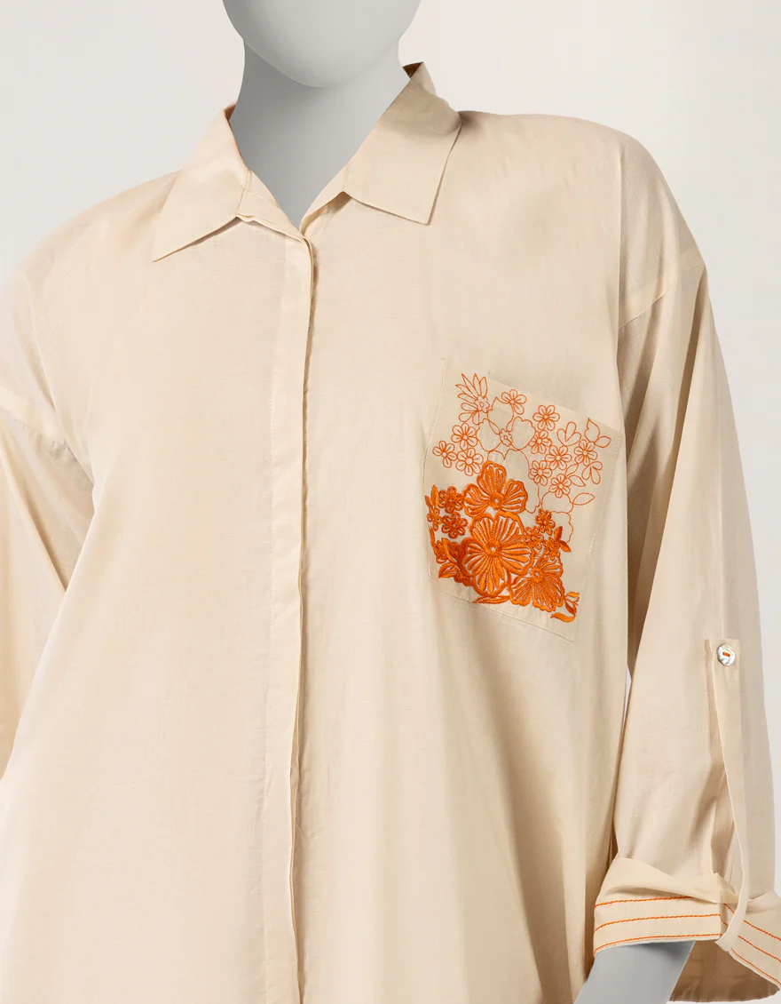 WHITE DOBBY KURTI | JJLK-S-JSS-26-539 FB/ECO-CONCIOUS-GEN-03 - Image 3