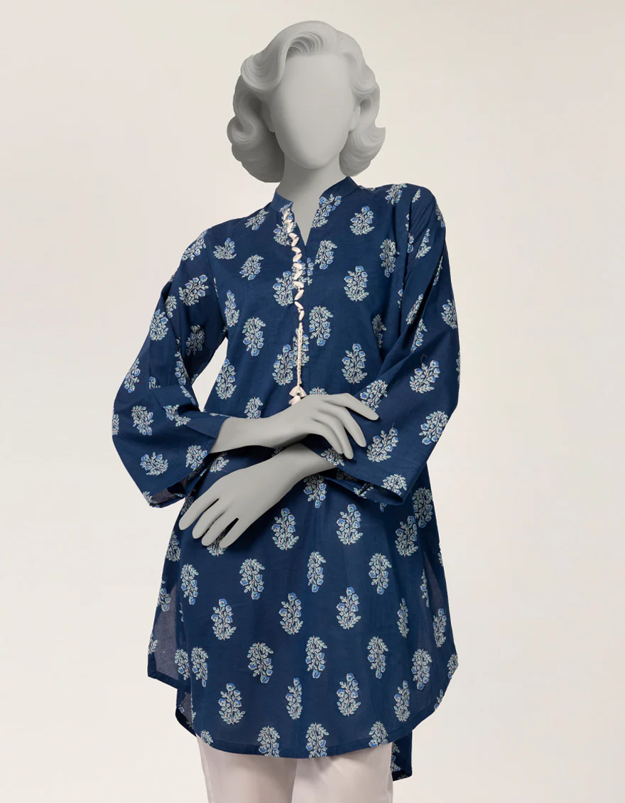 BLUE LAWN KURTI | JJLK-S-JSS-26-586 FB/ASSORTMENT-28 - Image 2