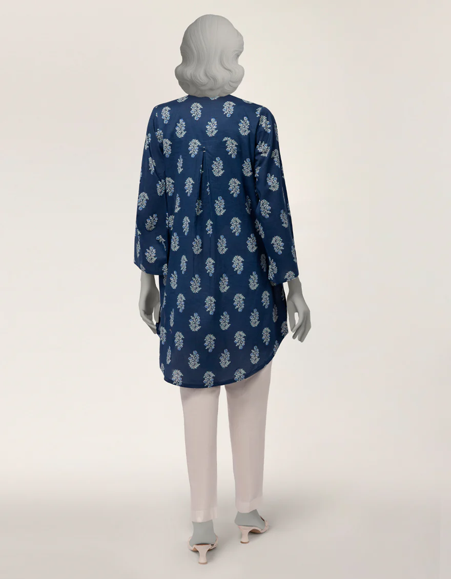 BLUE LAWN KURTI | JJLK-S-JSS-26-586 FB/ASSORTMENT-28 - Image 3