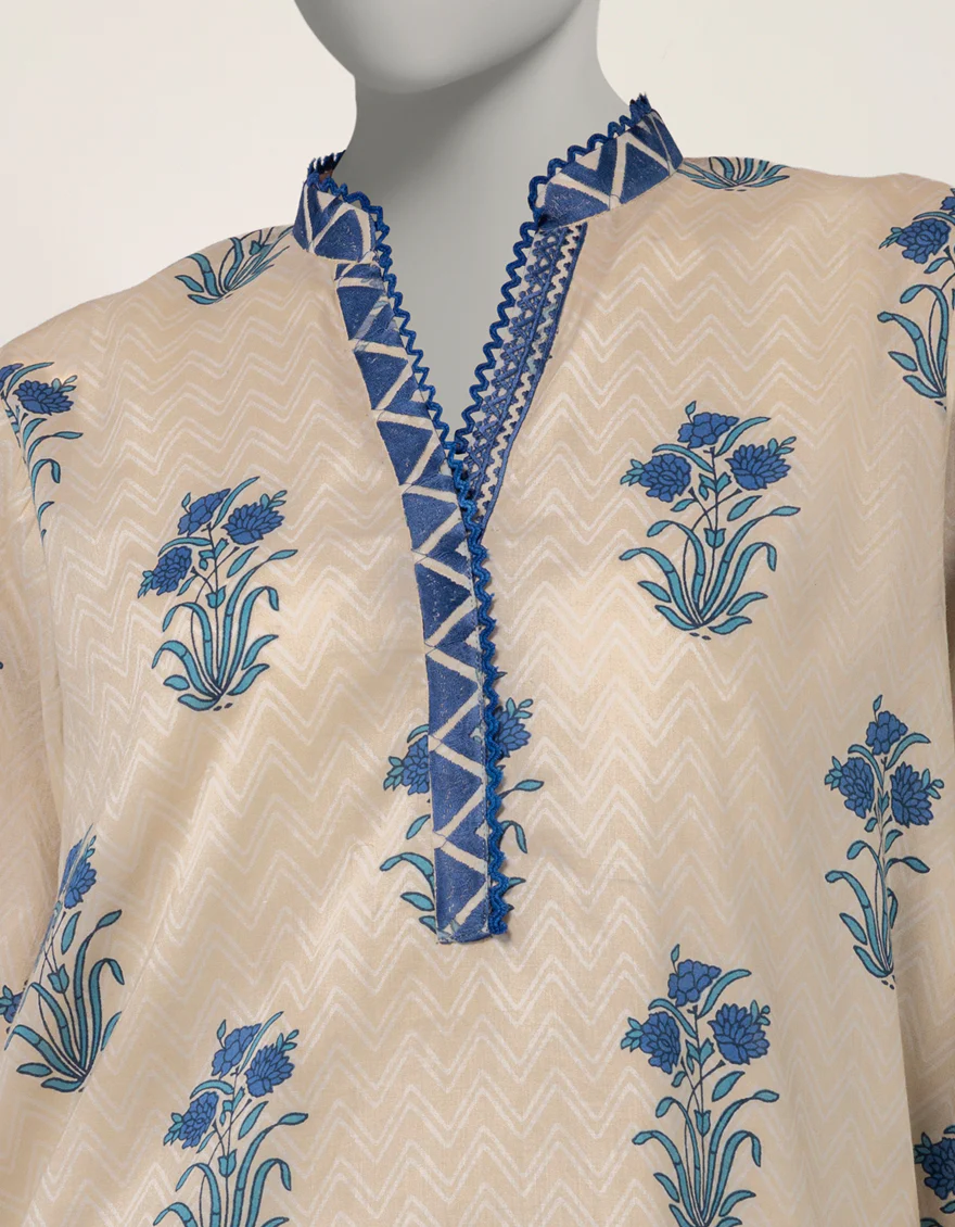 BEIGE LAWN KURTI | JJLK-S-JSS-26-590 FB/ASSORTMENT-02 - Image 4