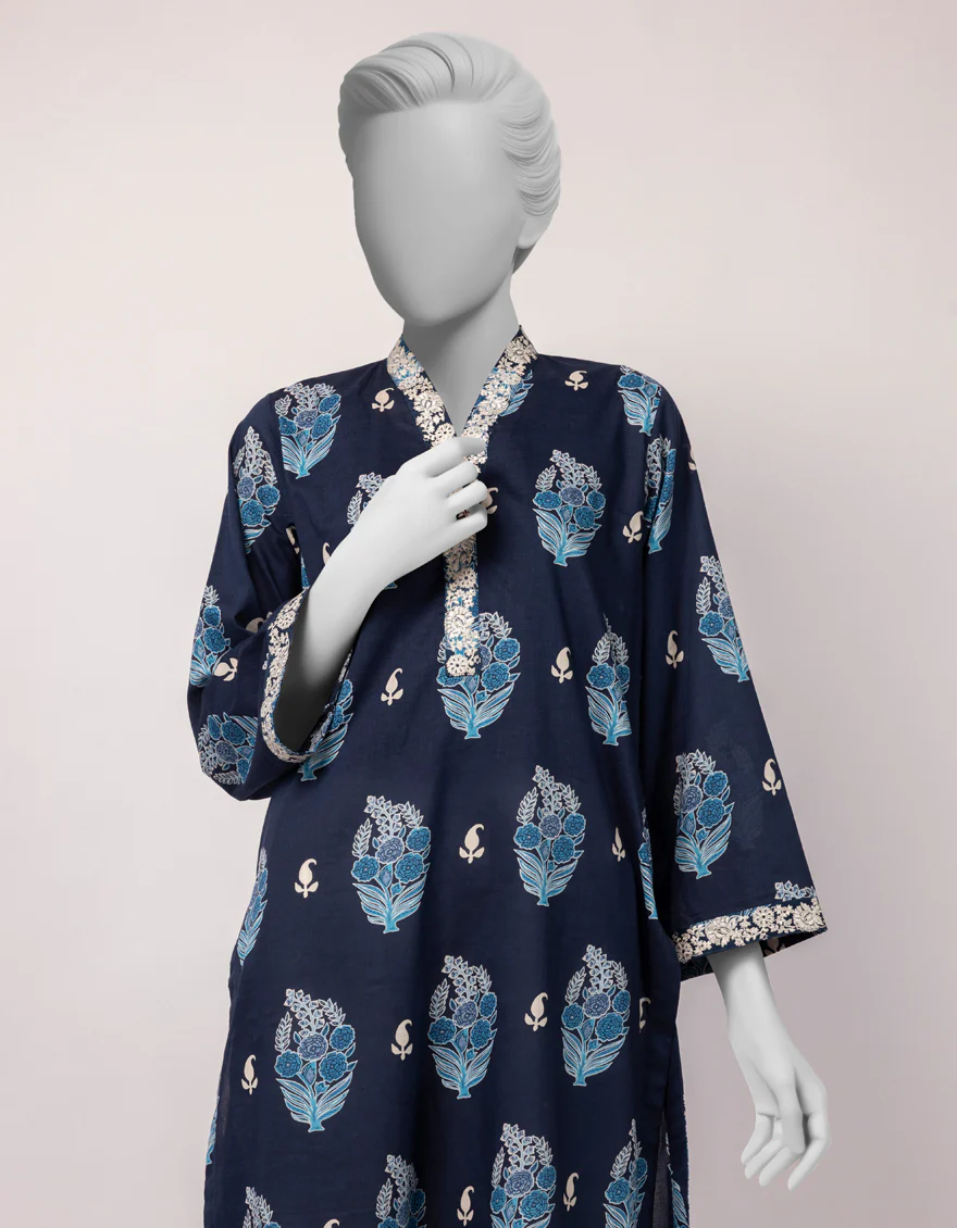 BLUE LAWN KURTI | JJLK-S-JSS-26-591 FB/ASSORTMENT-03 - Image 2