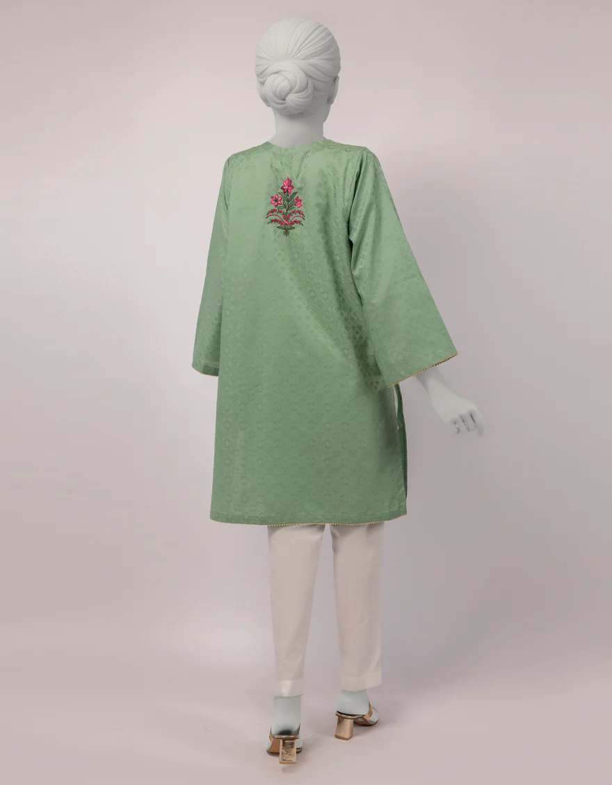 GREEN DOBBY KURTI | JJLK-S-JSS-26-593 FB/ASSORTMENT-05 - Image 3