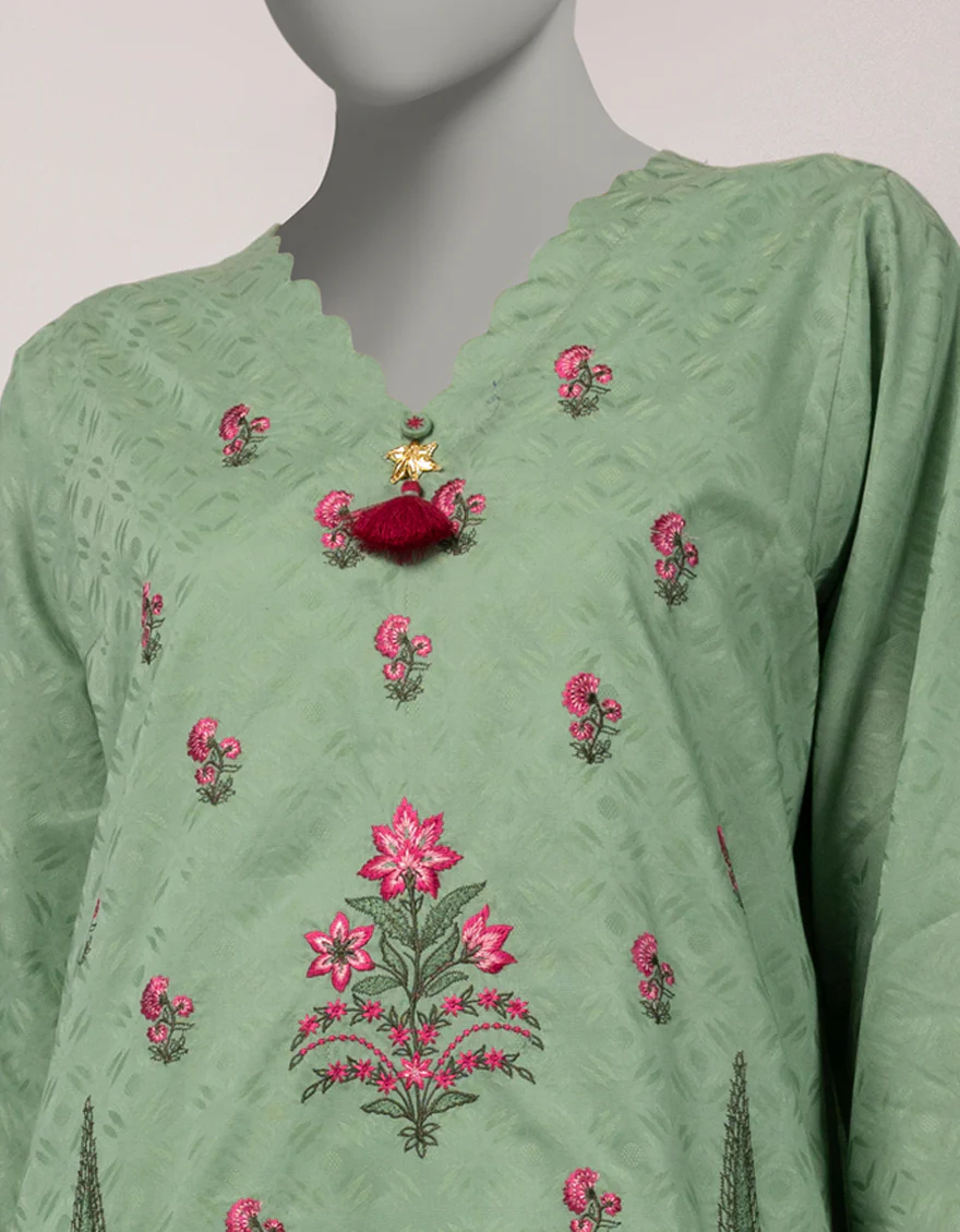 GREEN DOBBY KURTI | JJLK-S-JSS-26-593 FB/ASSORTMENT-05 - Image 4