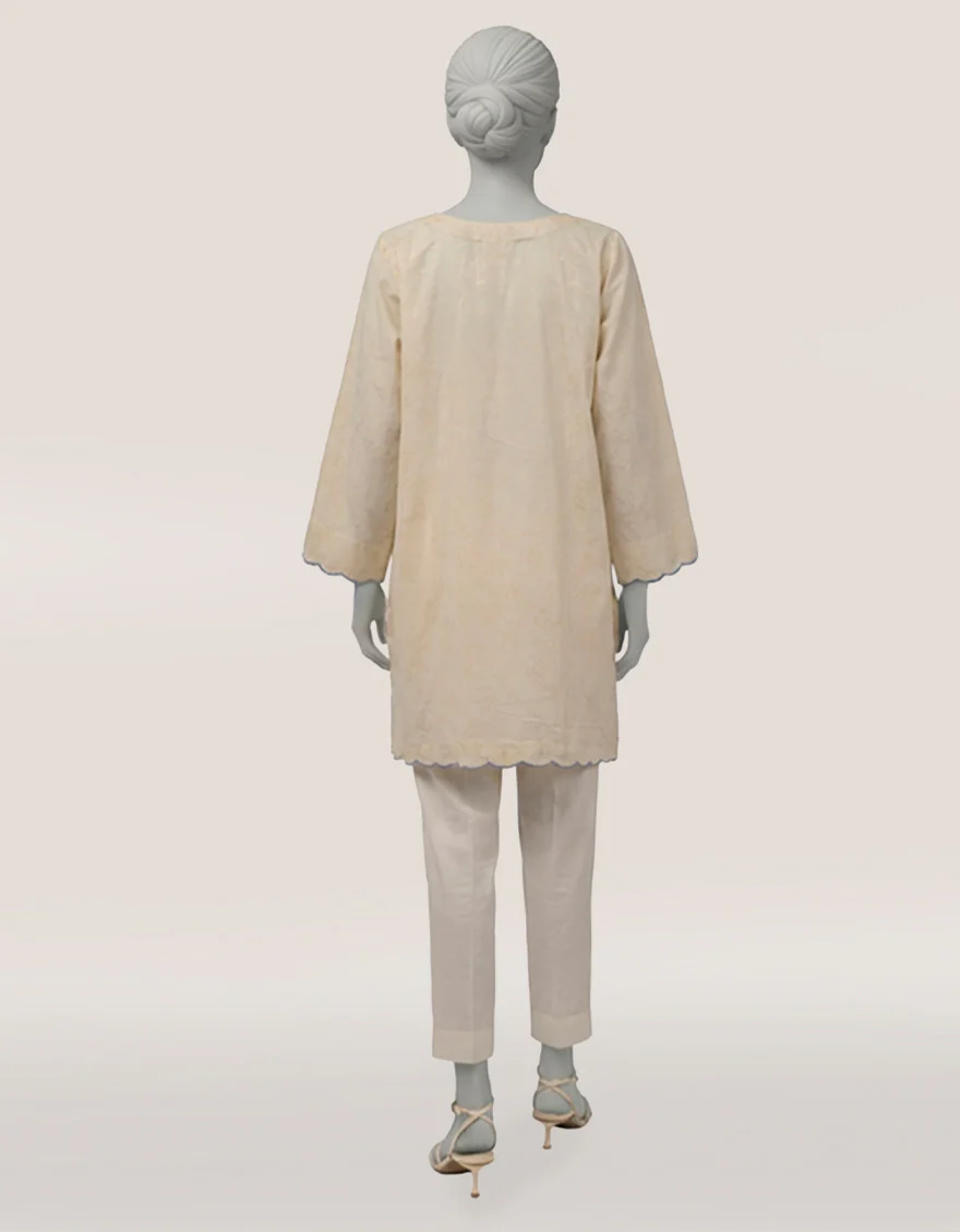 OFF WHITE DOBBY KURTI | JJLK-S-JSS-26-596 FB/ASSORTMENT-08 - Image 2