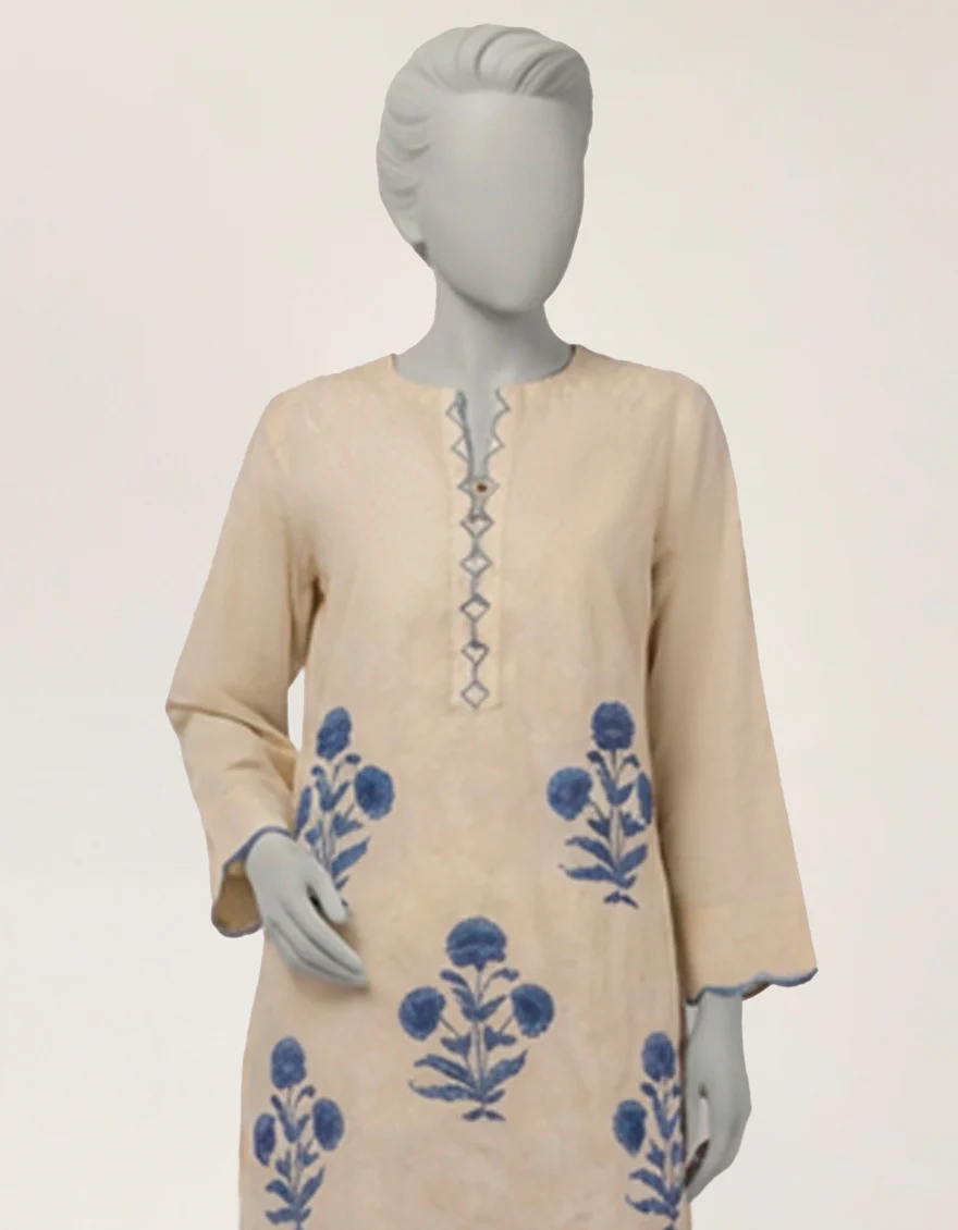 OFF WHITE DOBBY KURTI | JJLK-S-JSS-26-596 FB/ASSORTMENT-08 - Image 3