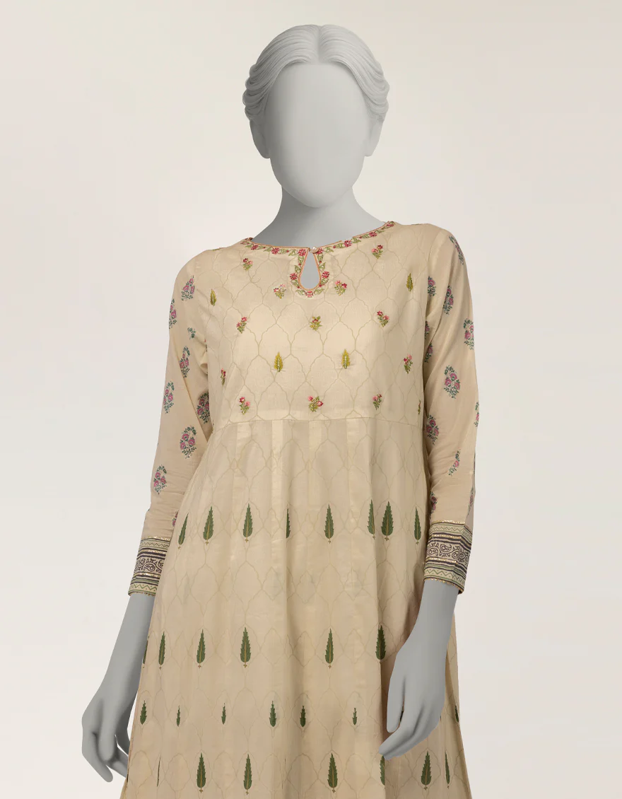 IVORY LAWN KURTI | JJLK-S-JSS-26-611 FB/ASSORTMENT-23 - Image 2