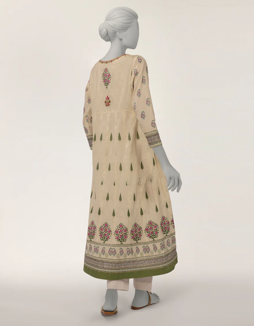 IVORY LAWN KURTI | JJLK-S-JSS-26-611 FB/ASSORTMENT-23 - Image 3