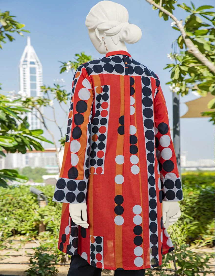 ORANGE LAWN KURTI | JJLK-S-JSS-US-22-301 FB/MIRI - Image 2
