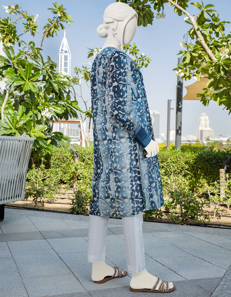 BLUE LAWN KURTI | JJLK-S-JSS-US-22-302 FB/SEMA - Image 2