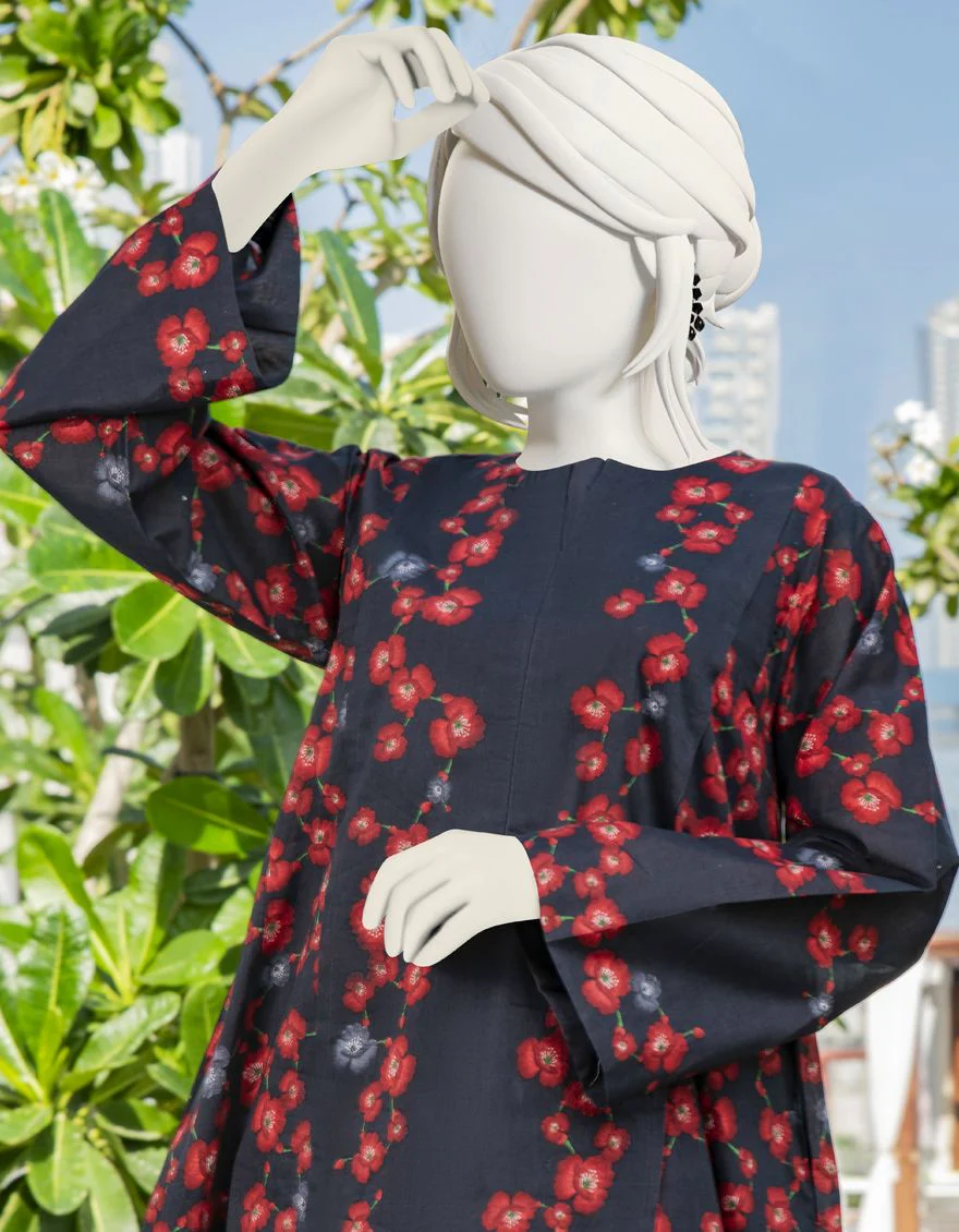 BLACK LAWN KURTI | JJLK-S-JSS-US-22-304 FB/LUCY - Image 2