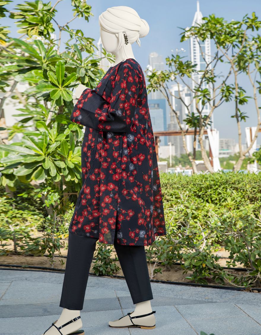 BLACK LAWN KURTI | JJLK-S-JSS-US-22-304 FB/LUCY - Image 3