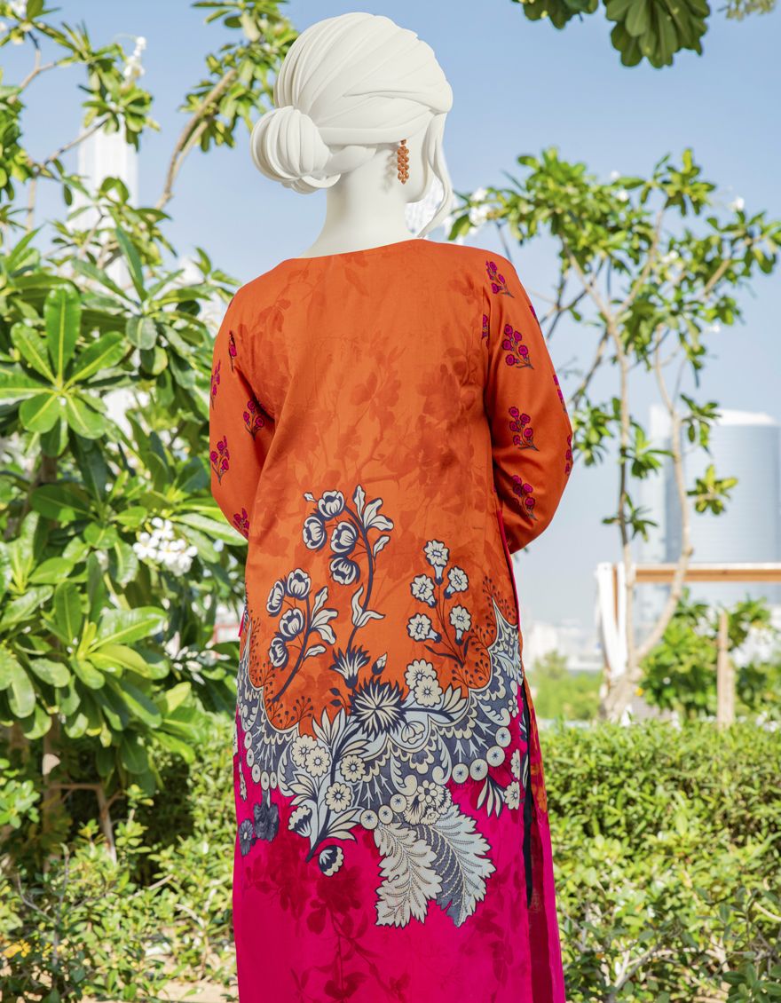 ORANGE LAWN KURTI | JJLK-S-JSS-US-22-306 FB/ENVER - Image 2