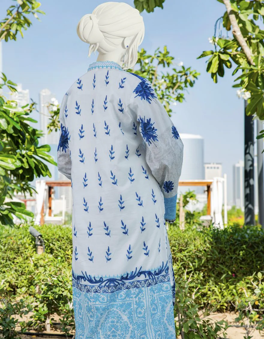 WHITE LAWN KURTI | JJLK-S-JSS-US-22-308 FB/CHELLO - Image 2