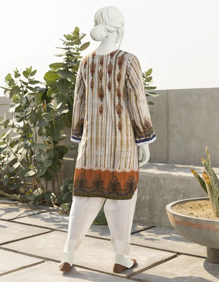 MULTICOLOR LAWN KURTI | JJLK-S-JSS-US-22-310 FB/CEMENT - Image 3