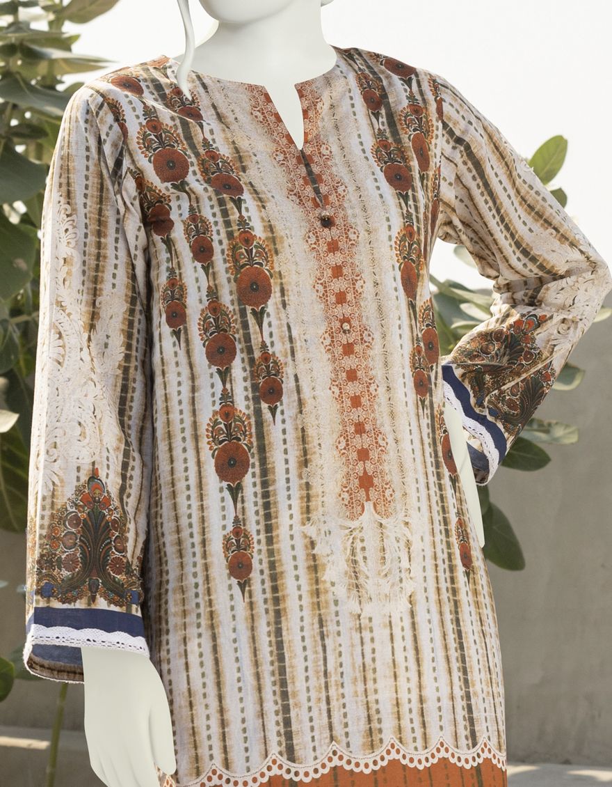 MULTICOLOR LAWN KURTI | JJLK-S-JSS-US-22-310 FB/CEMENT - Image 4