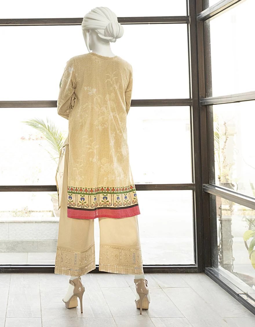 BEIGE LAWN KURTI | JJLK-S-JSS-US-22-311 FB/HONEY - Image 2
