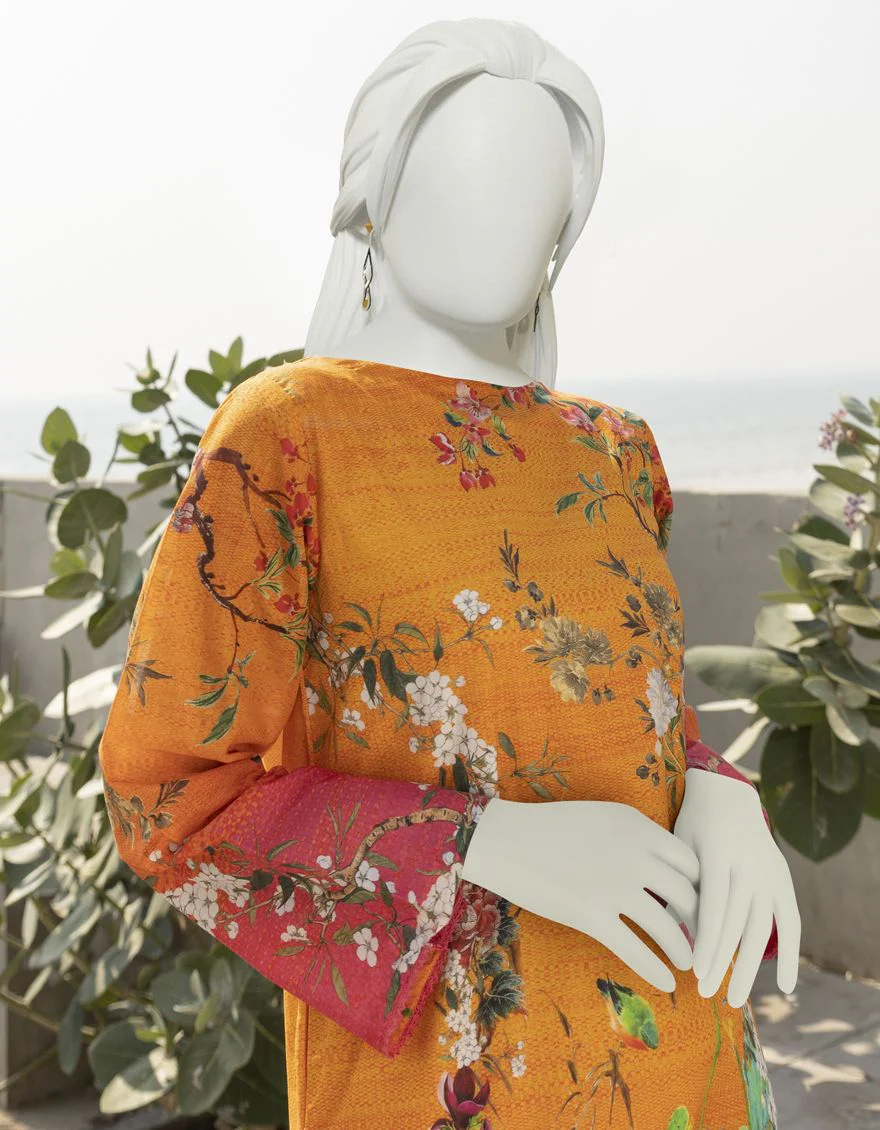 ORANGE LAWN KURTI | JJLK-S-JSS-US-22-312 FB/BUMBLE - Image 3