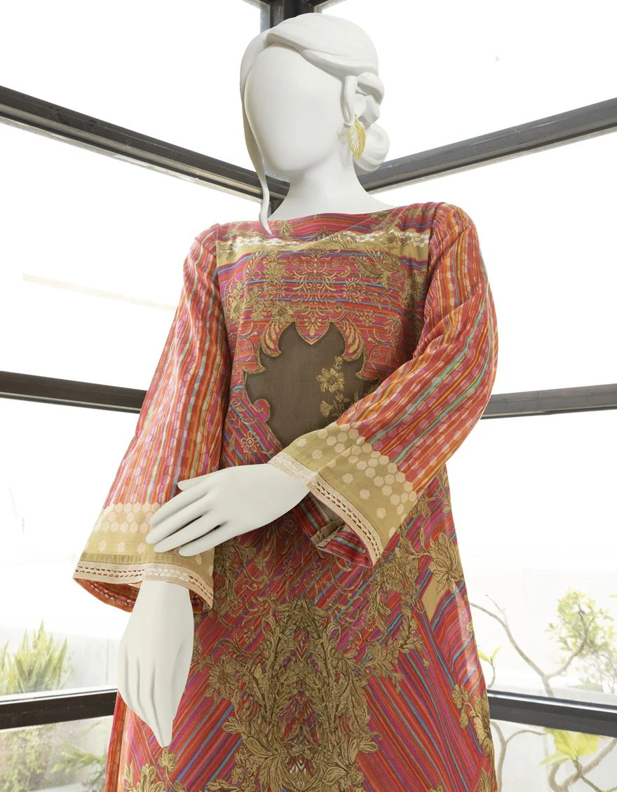 MULTICOLOR LAWN KURTI | JJLK-S-JSS-US-22-313 FB/CRYSTAL - Image 2