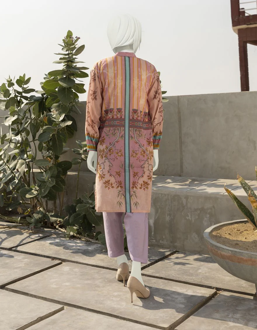 PEACH LAWN KURTI | JJLK-S-JSS-US-22-314 FB/AZURE - Image 4