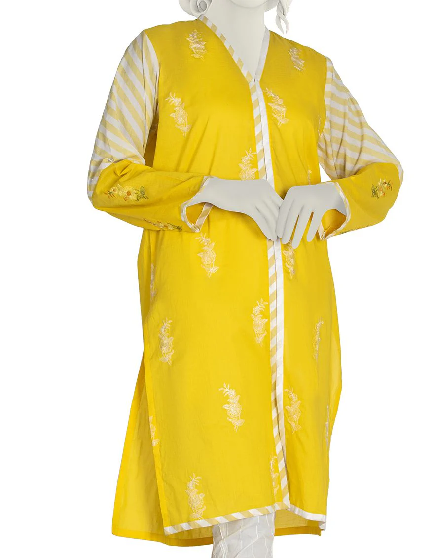 YELLOW LAWN KURTI | JJLK-S-JSS-US-22-322 FB/FRIDA-1-22 - Image 3