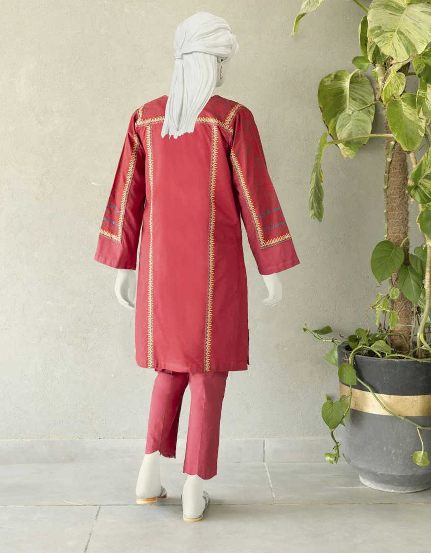 MAROON KURTI | JJLK-S-JSS-US-22-325 FB/SCARLET - Image 2