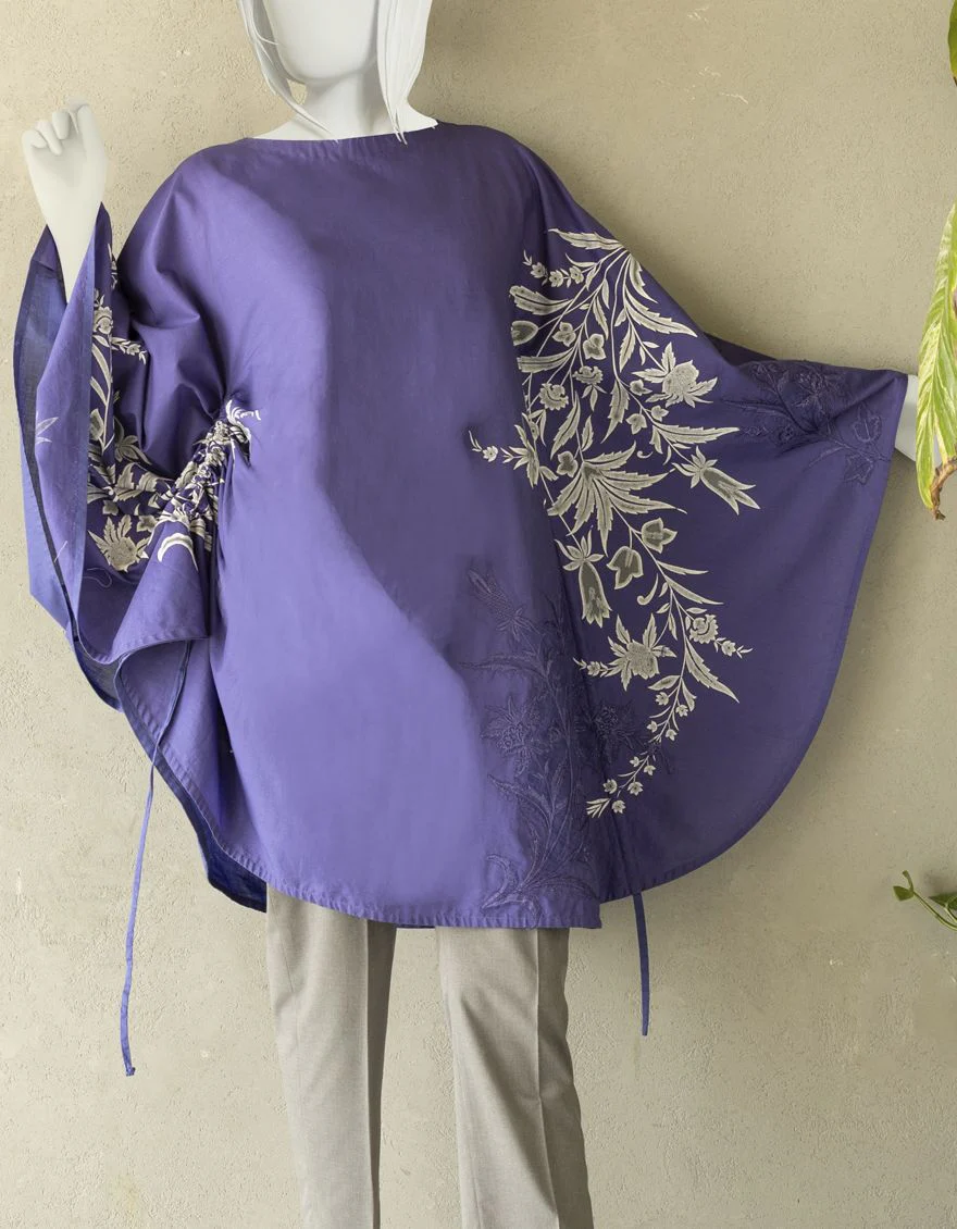PURPLE LAWN KURTI | JJLK-S-JSS-US-22-326 FB/MARINE - Image 2