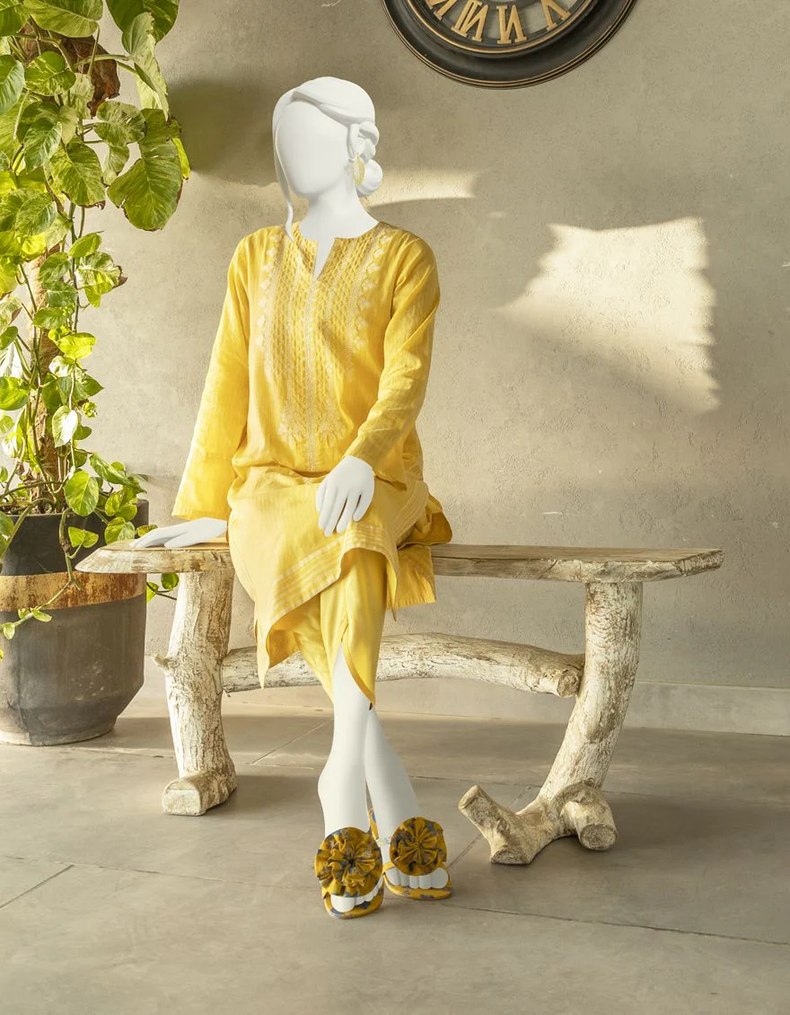 YELLOW KURTI | JJLK-S-JSS-US-22-331 FB/PLK-007 - Image 3
