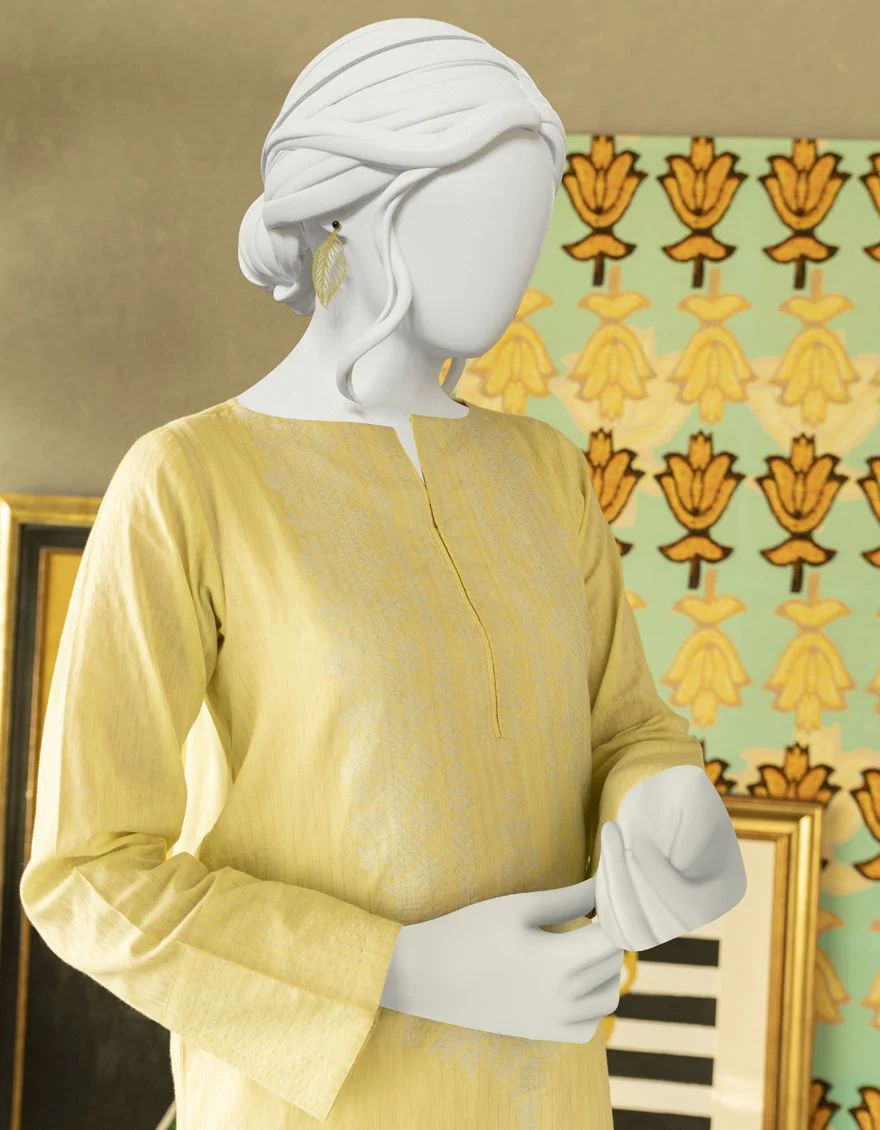 YELLOW KURTI | JJLK-S-JSS-US-22-332 FB/PLK-008 - Image 3