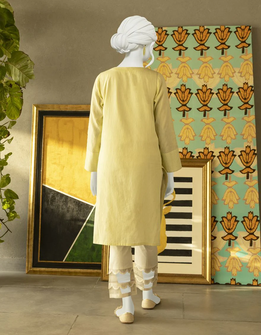 YELLOW KURTI | JJLK-S-JSS-US-22-332 FB/PLK-008 - Image 4