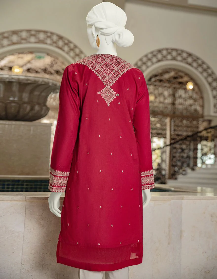 MAROON KURTI | JJLK-S-JSS-US-22-339 FB/TRADITIONL VIBE - Image 2