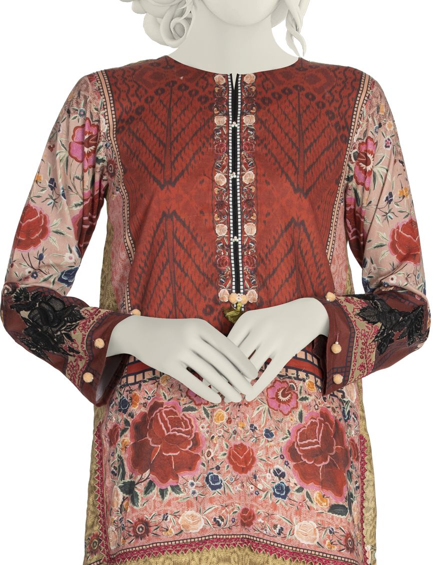 BROWN KURTI | JJLK-S-JSS-US-22-356 FB/BOISEN - Image 3