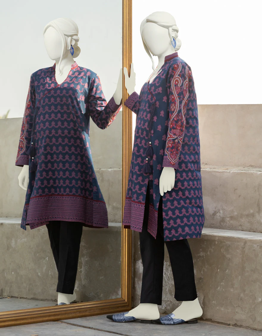 BLUE LAWN KURTI | JJLK-S-JSS-US-22-361 FB/GRAPE-1-22 - Image 2