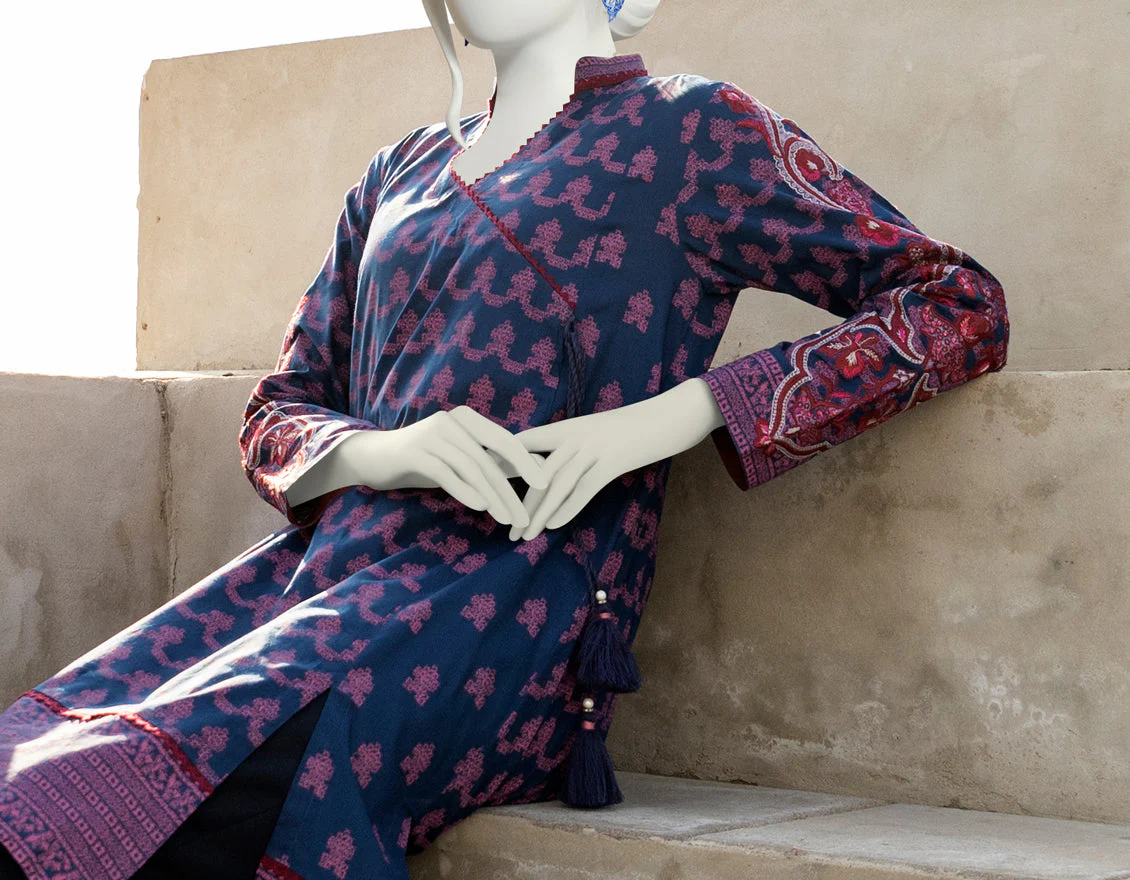 BLUE LAWN KURTI | JJLK-S-JSS-US-22-361 FB/GRAPE-1-22 - Image 3