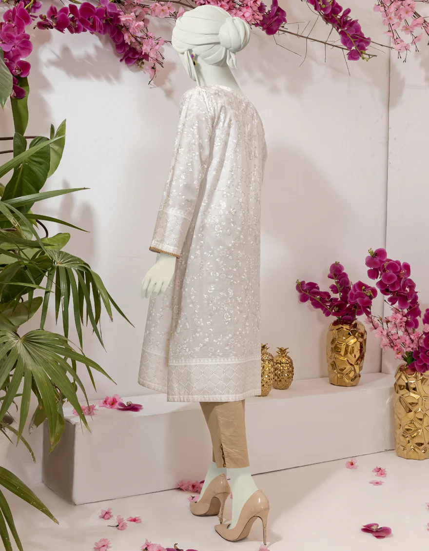 WHITE LAWN KURTI | JJLK-S-JSS-US-22-379 FB/NADINE - Image 2