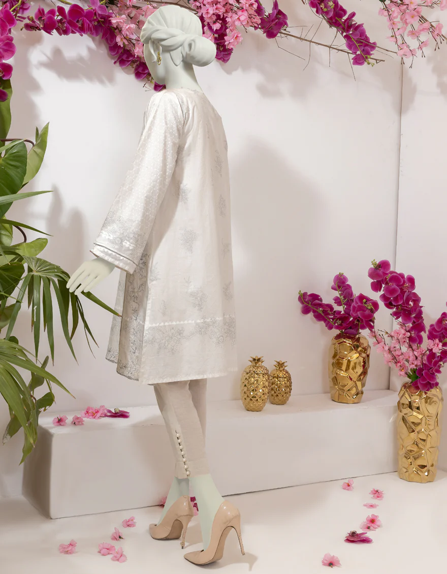 WHITE LAWN KURTI | JJLK-S-JSS-US-22-381 FB/NINI - Image 2